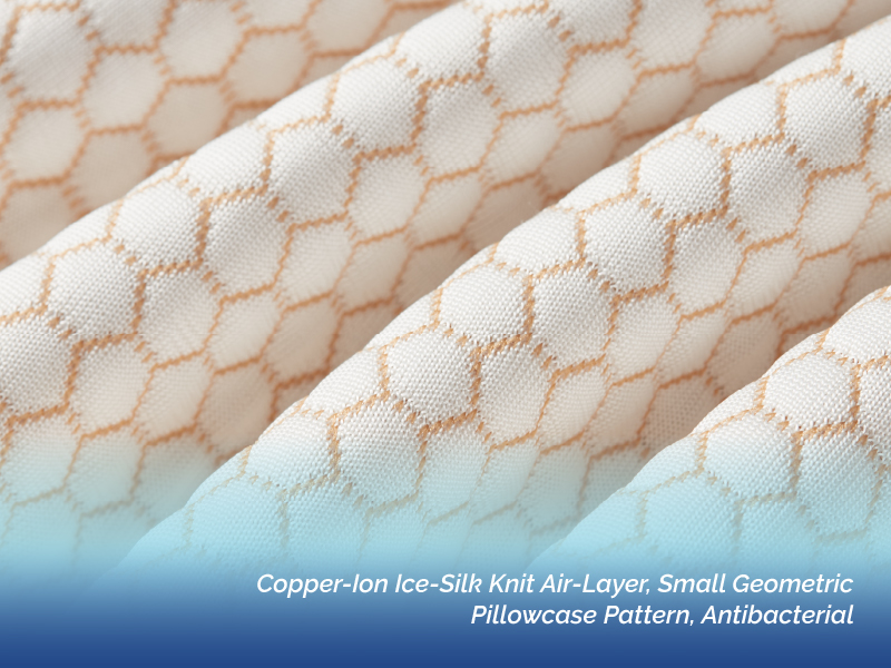 Cooling pillow fabric