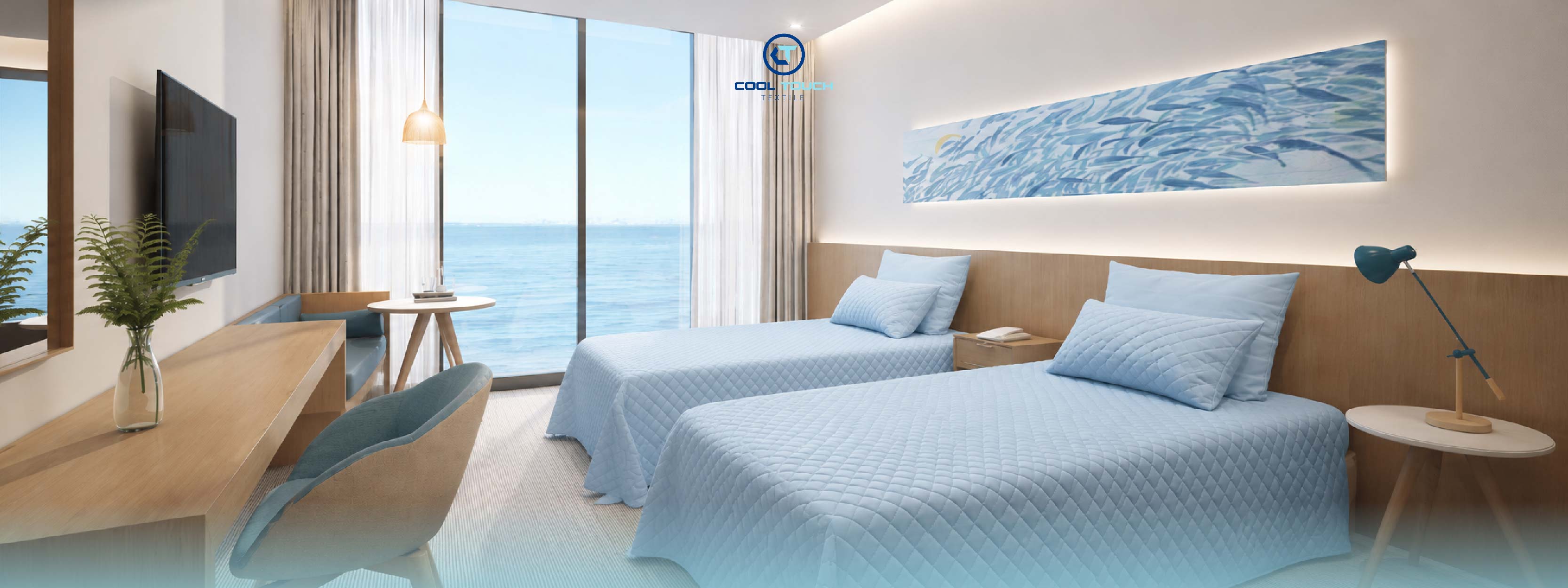Cooling fabric for hotel and hospitality