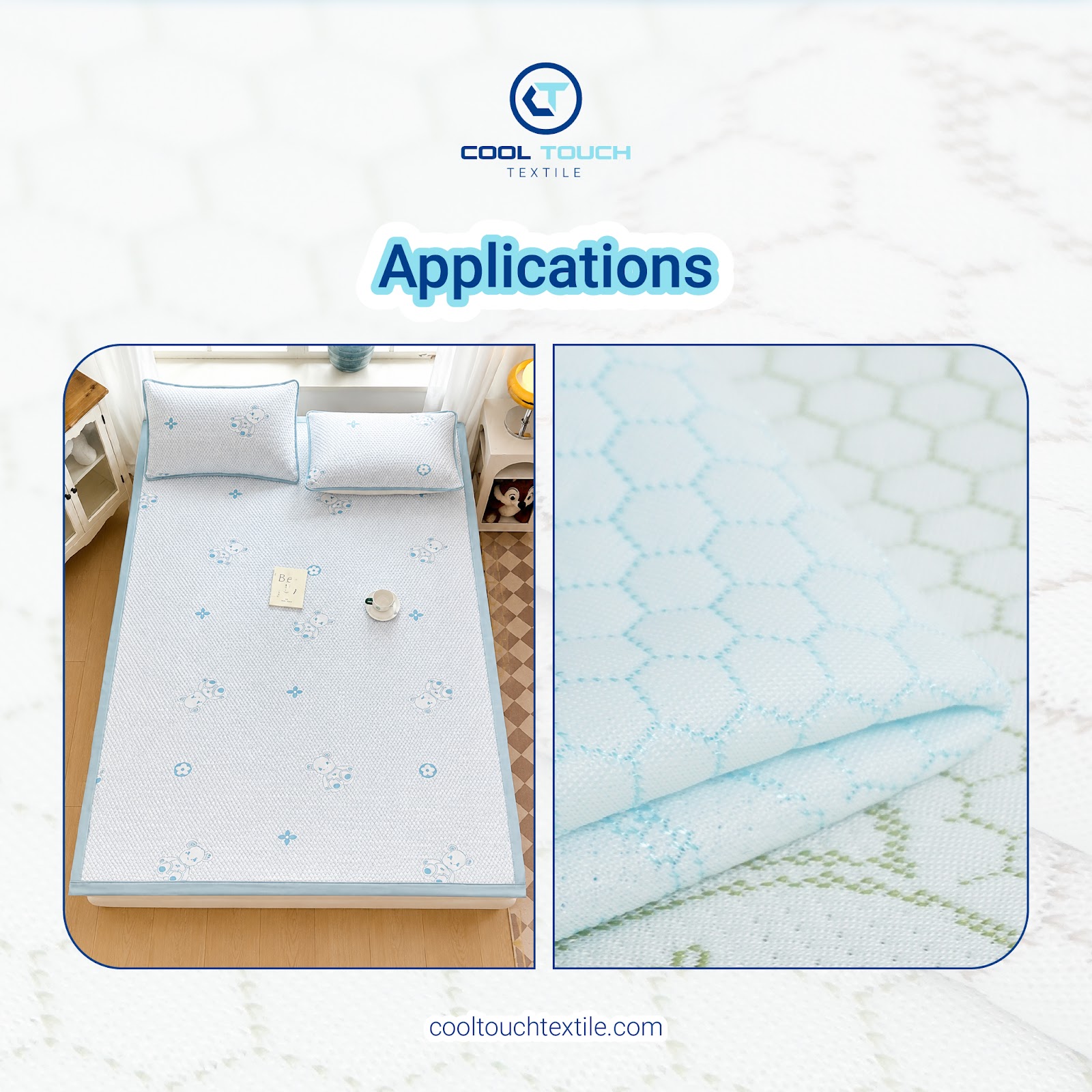 Ứng dụng vải jacquard BDD Bear — sản phẩm gia dụng hoàn thiện