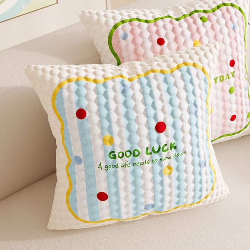 Đệm gấu bánh quy hoạt hình in trên BDD