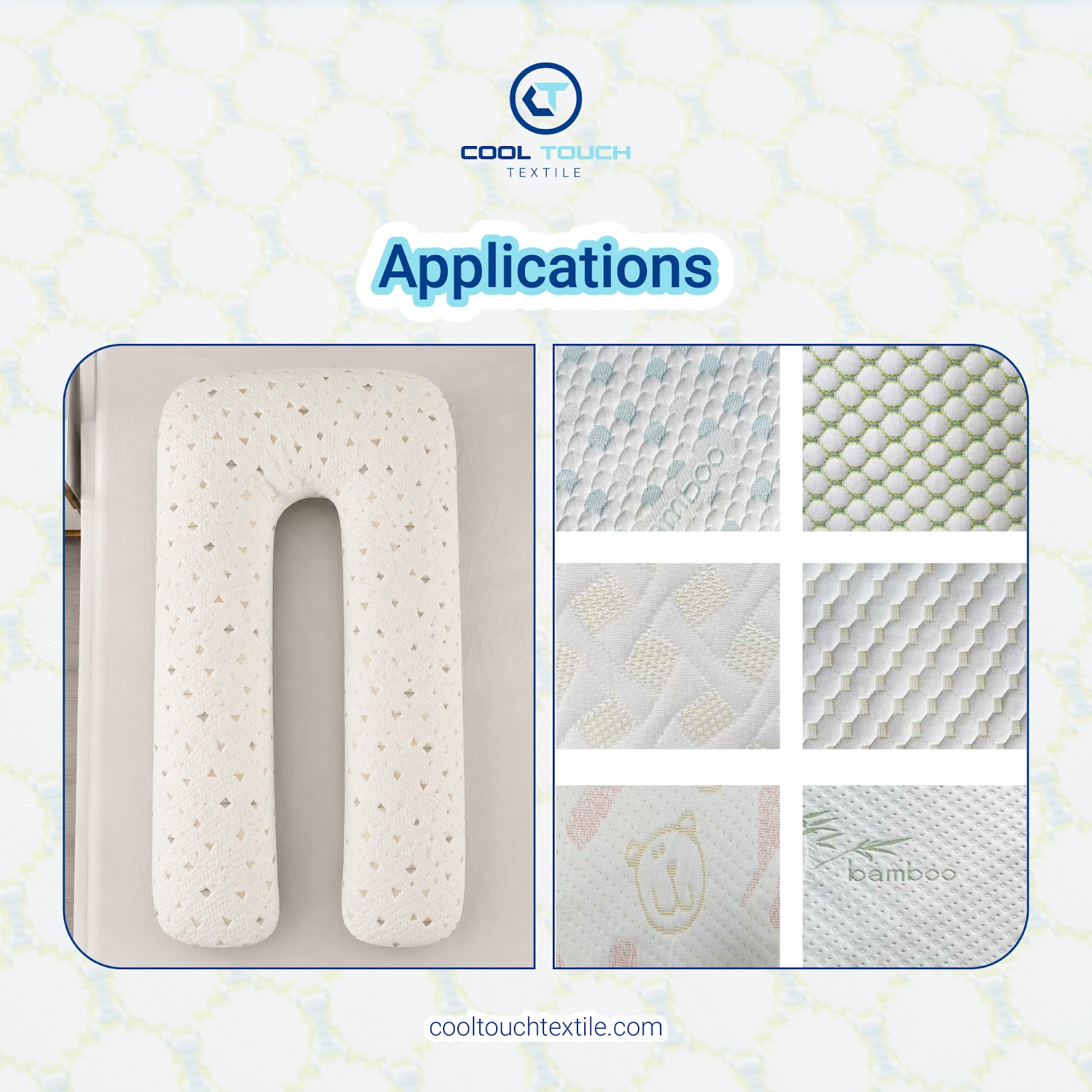 Milk-silk maternity pillow fabric — surface and drape detail
