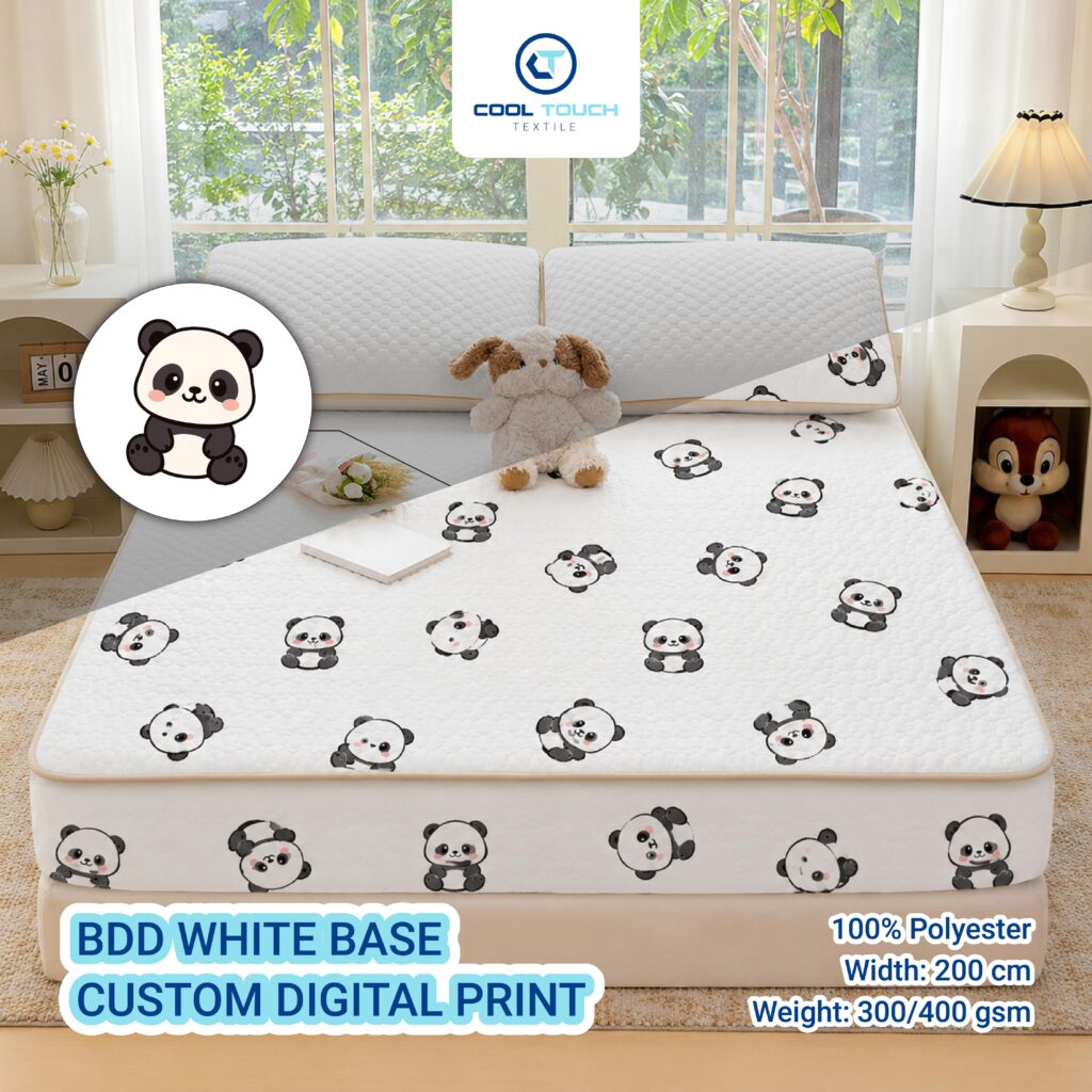 Custom digital print design on BDD cooling base fabric - design sample 01