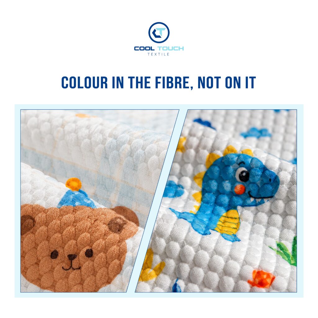 Custom digital print design on BDD cooling base fabric - design sample 02