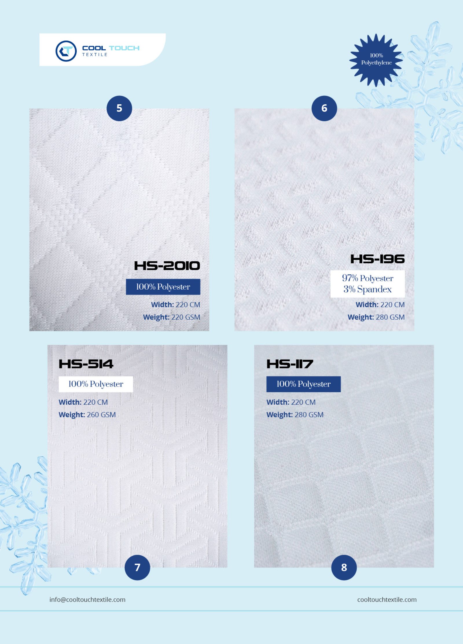 Cool Touch 100% Polyester Series catalogue 2025–2026 - page 2 of 4