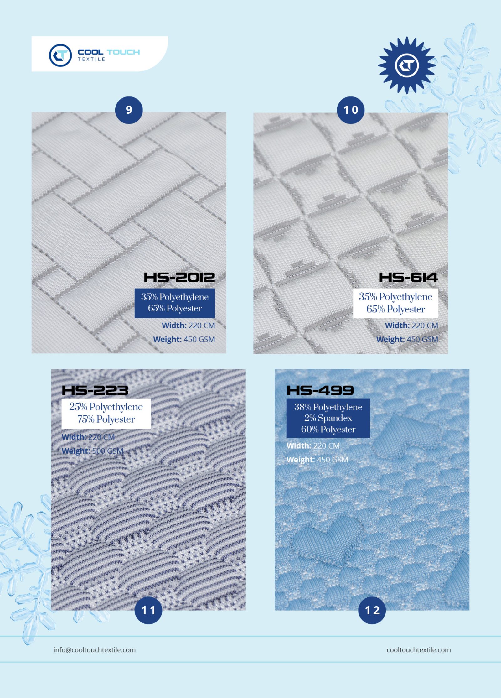 Cool Touch PE Blend · Heavyweight Series catalogue 2025–2026 - page 3 of 5