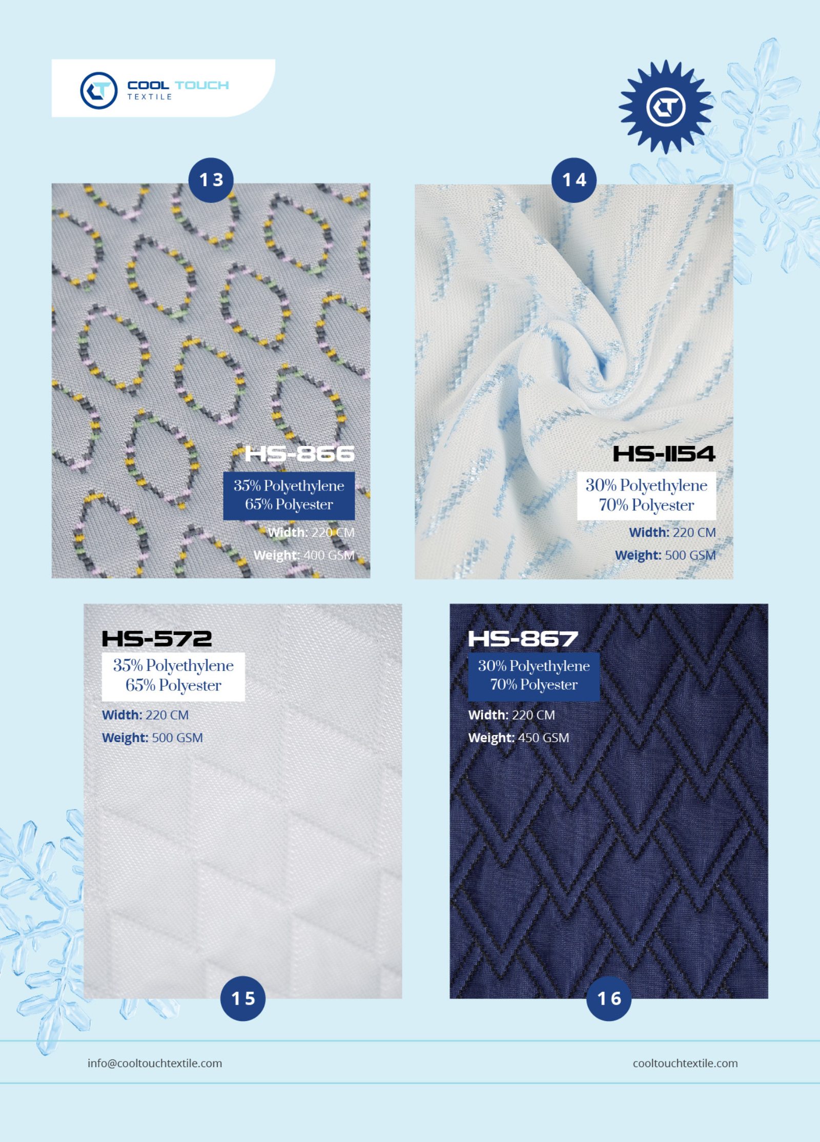 Cool Touch PE Blend · Heavyweight Series catalogue 2025–2026 - page 4 of 5