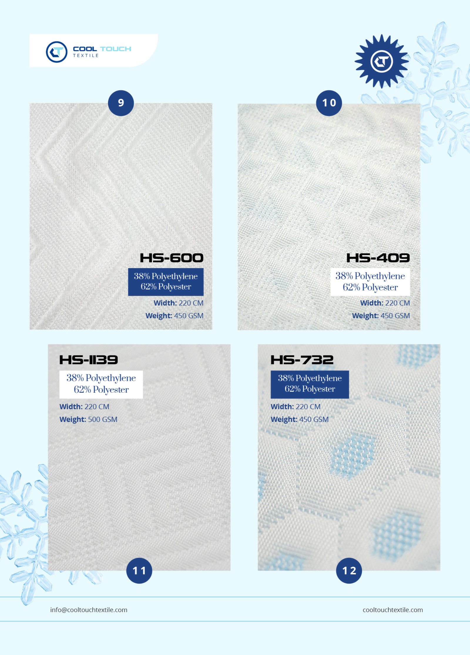 Cool Touch PE Blend · Light–Mid Series catalogue 2025–2026 - page 3 of 6