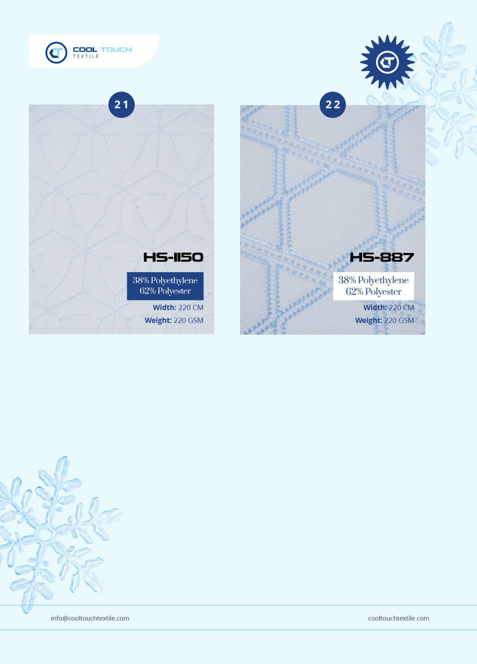 Cool Touch PE Blend · Light–Mid Series catalogue 2025–2026 - page 6 of 6