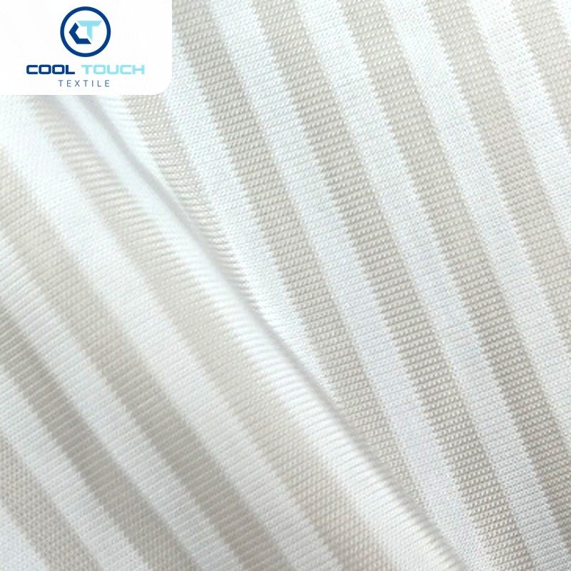 Striped Cooling Jersey — Grey & White Stripe — 1