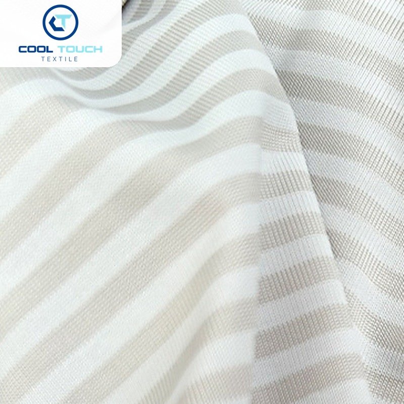Striped Cooling Jersey — Grey & White Stripe — 2