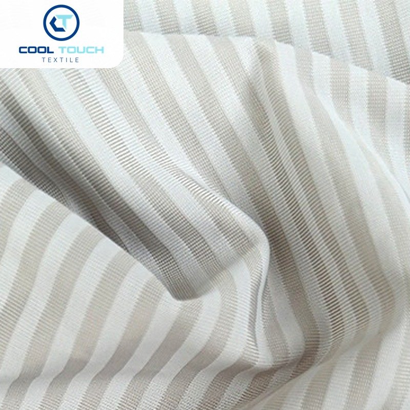 Striped Cooling Jersey — Grey & White Stripe — 3