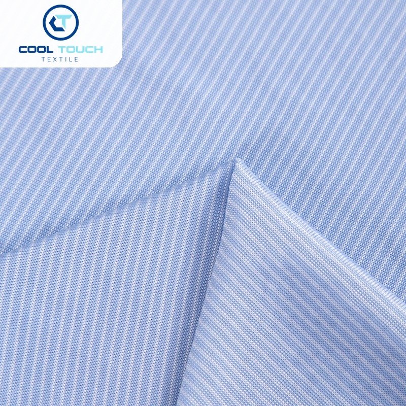 Striped Cooling Jersey — Blue Pinstripe — 1