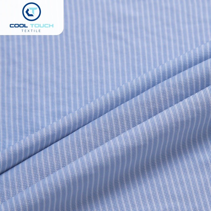 Striped Cooling Jersey — Blue Pinstripe — 2