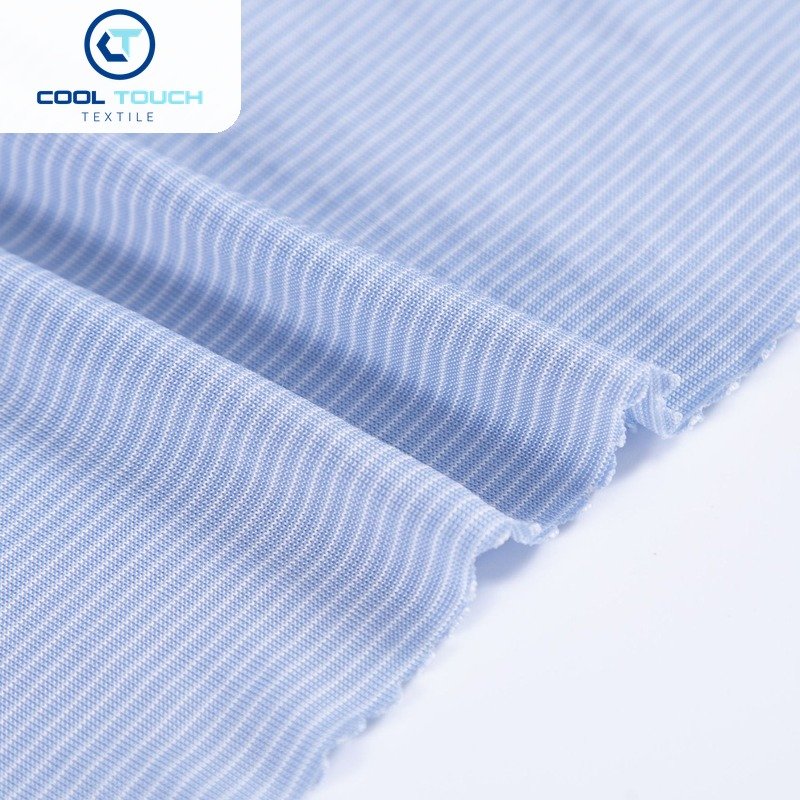 Striped Cooling Jersey — Blue Pinstripe — 3