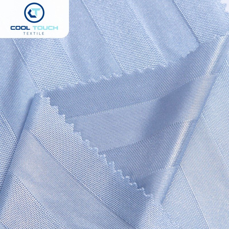 Striped Cooling Jersey — Steel Blue Stripe — 4