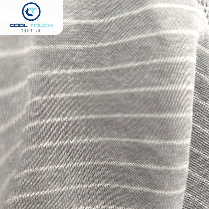 Striped Cooling Jersey — Grey Heather Stripe — 2