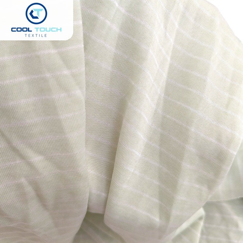 Striped Cooling Jersey — Ivory Stripe — 2