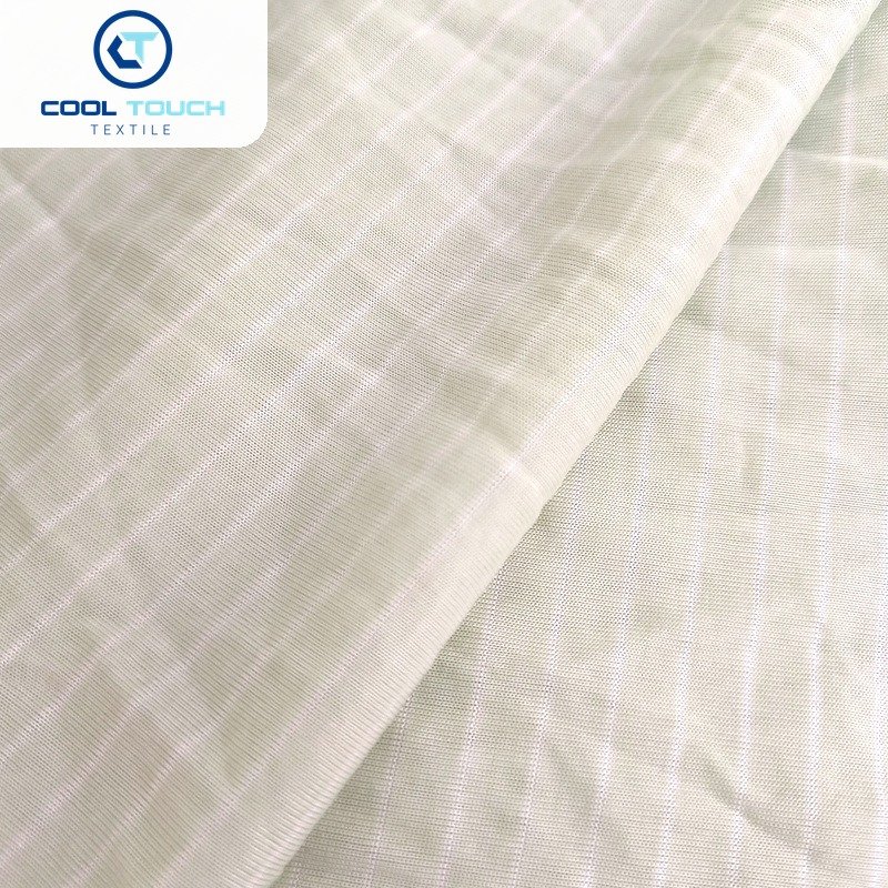 Striped Cooling Jersey — Ivory Stripe — 3