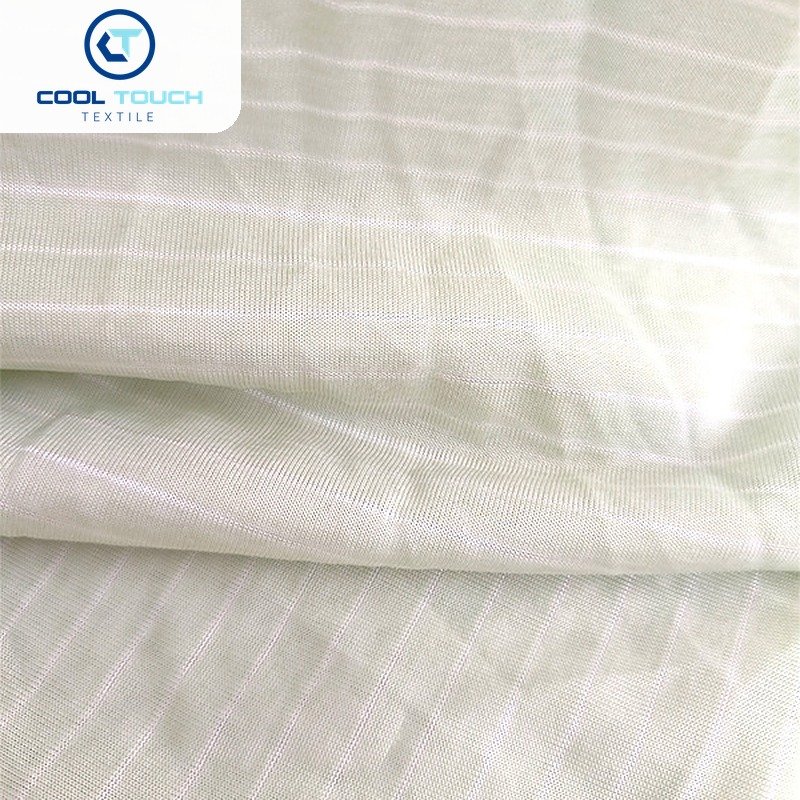 Striped Cooling Jersey — Ivory Stripe — 4