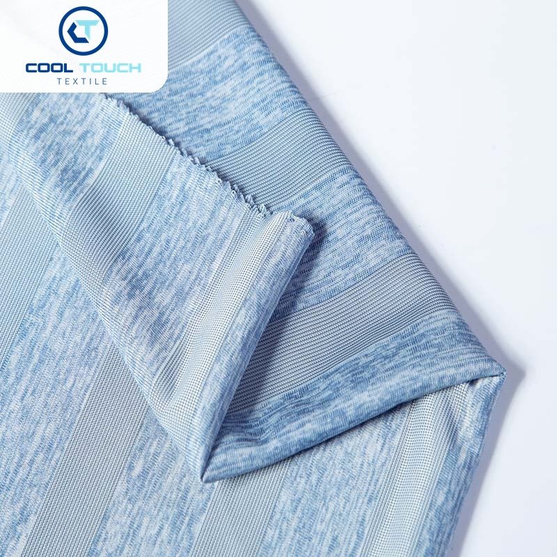 Printed Cooling Jersey — Blue Space-Dye Print — 2