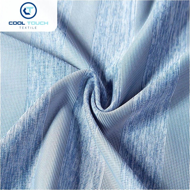 Printed Cooling Jersey — Blue Space-Dye Print — 4