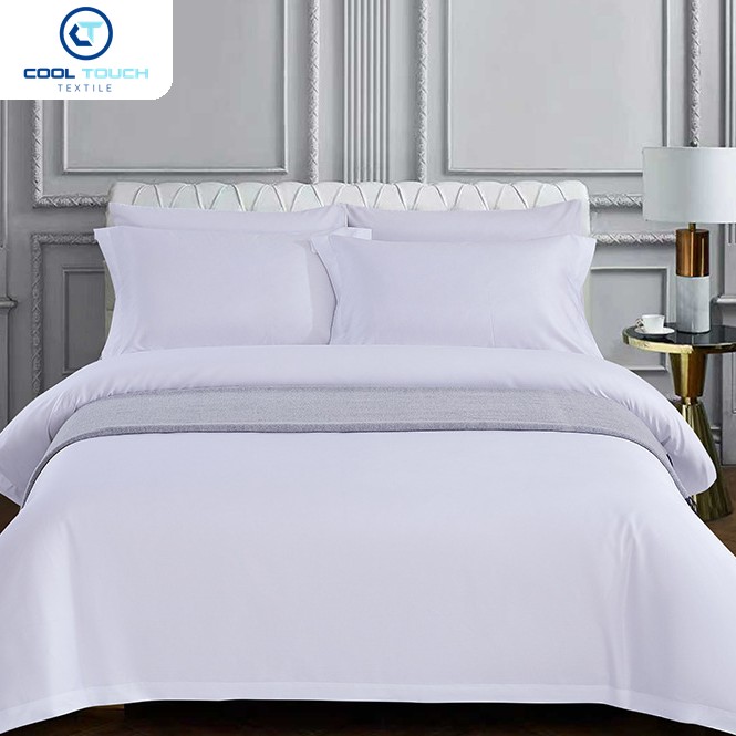 120S Cotton Sateen 4-Piece Hotel Bedding Set — Cool Touch Textile