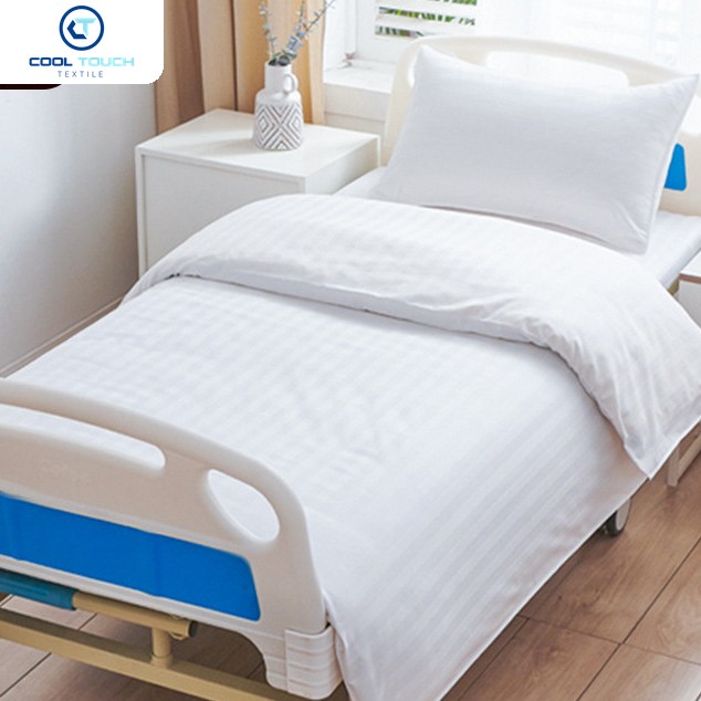 Hospital & Care-Home 3-Piece Bed Set, Polyester Sateen — Cool Touch Textile