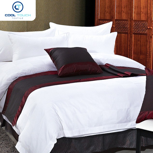 40S Cotton Sateen Stripe 4-Piece Set – 1 cm / 3 cm / Wide-Narrow — Cool Touch Textile