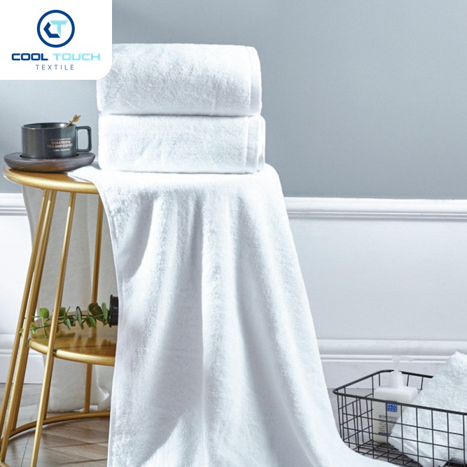 16S Cotton Long-Loop Spiral Bath Towels, 500–850 g — Cool Touch Textile
