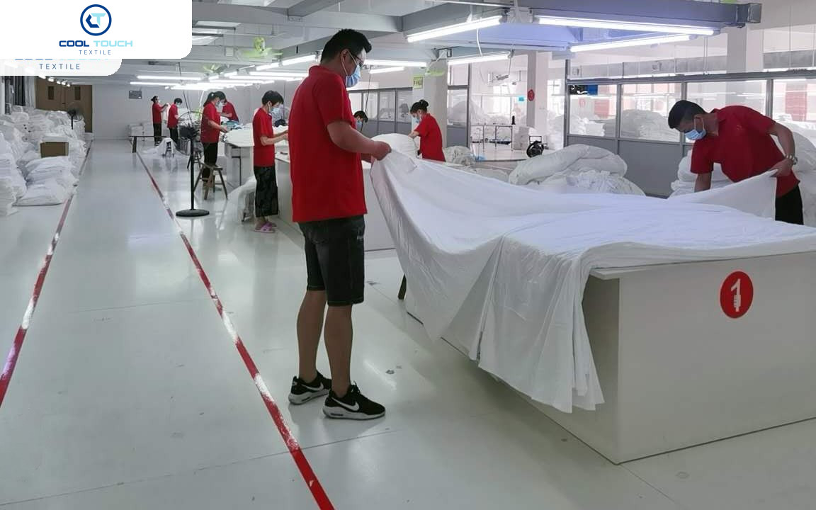 Cool Touch hotel linen production