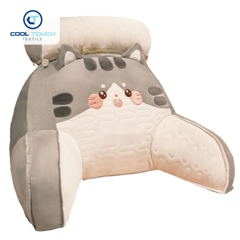 Cartoon Latex Lumbar Backrest Cushion with Headrest 1