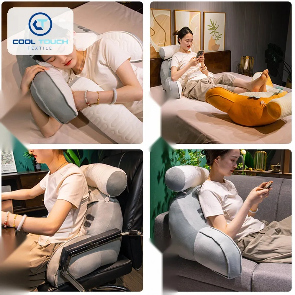 Cartoon Latex Lumbar Backrest Cushion with Headrest 2
