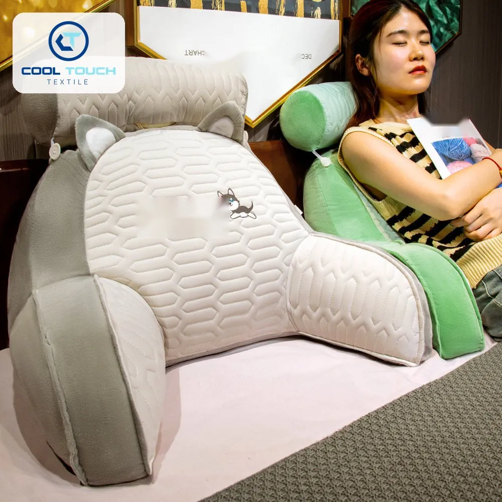 Cartoon Latex Lumbar Backrest Cushion with Headrest 3