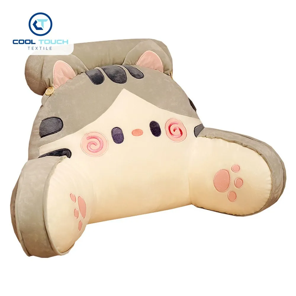 Cat-Face Ice-Bean Backrest Cushion, Latex Layer 1