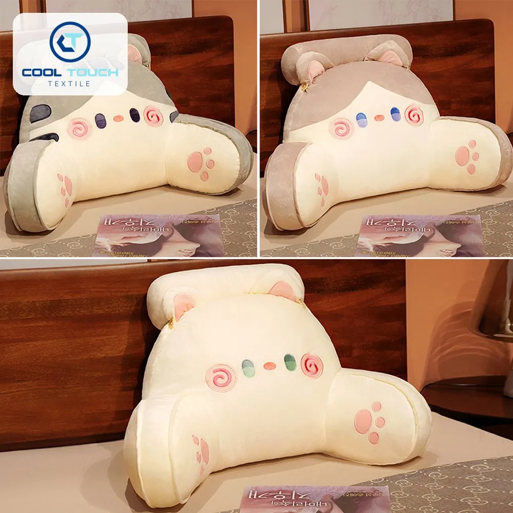 Cat-Face Ice-Bean Backrest Cushion, Latex Layer 3