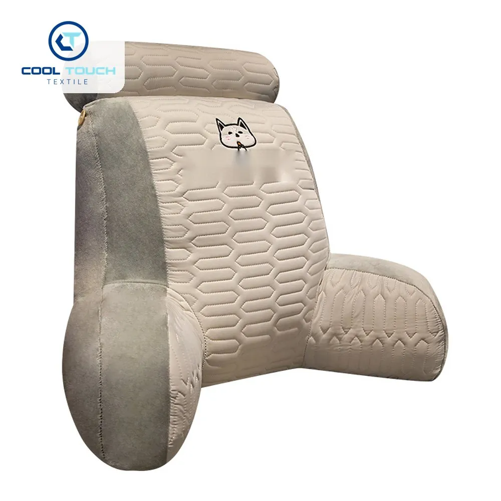 Latex Ice-Silk Lumbar Backrest with Armrests 1
