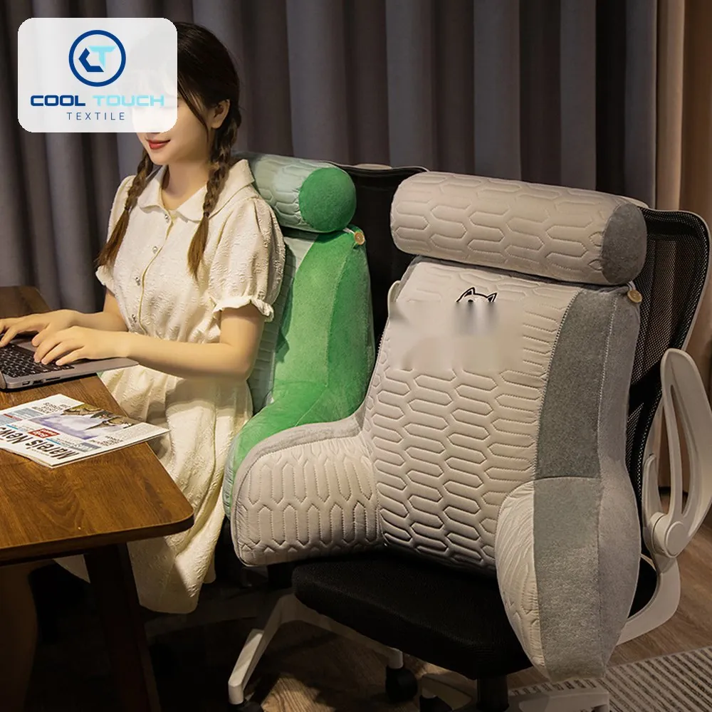 Latex Ice-Silk Lumbar Backrest with Armrests 2