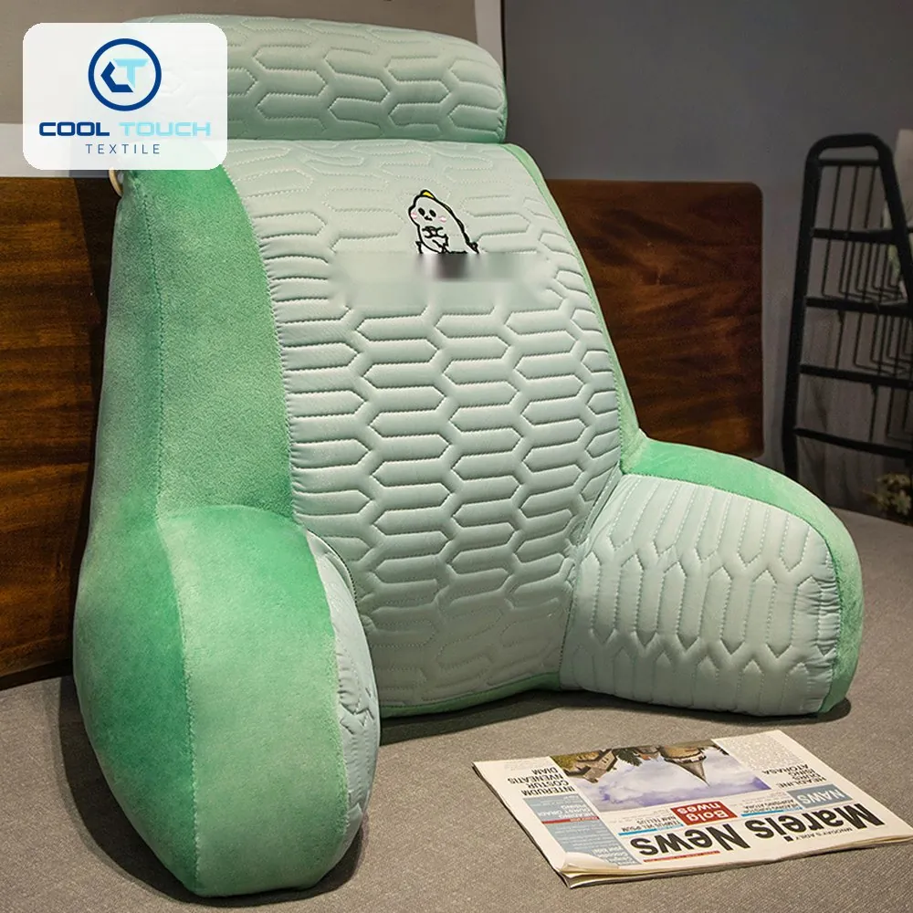 Latex Ice-Silk Lumbar Backrest with Armrests 4