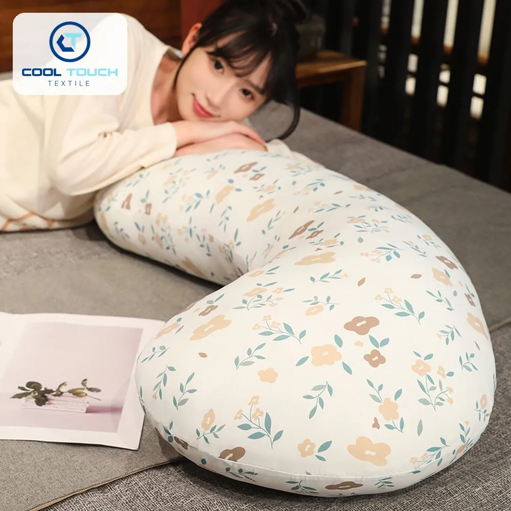 Ice-Silk Leg-Hug Long Pillow, Removable Inner 90–150 cm 2