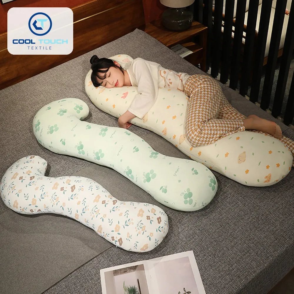Ice-Silk Leg-Hug Long Pillow, Removable Inner 90–150 cm 3
