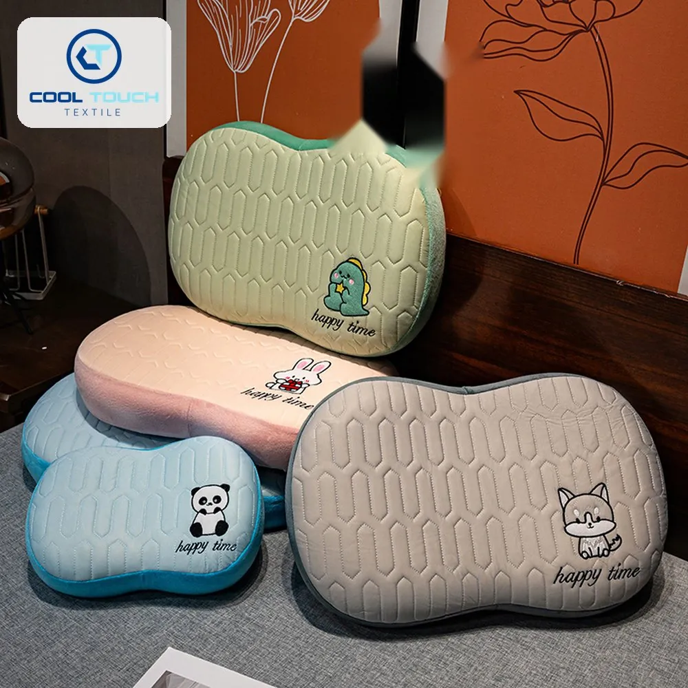 Ice-Silk Memory-Foam "Cat-Belly" Pillow, 2 Sizes 2