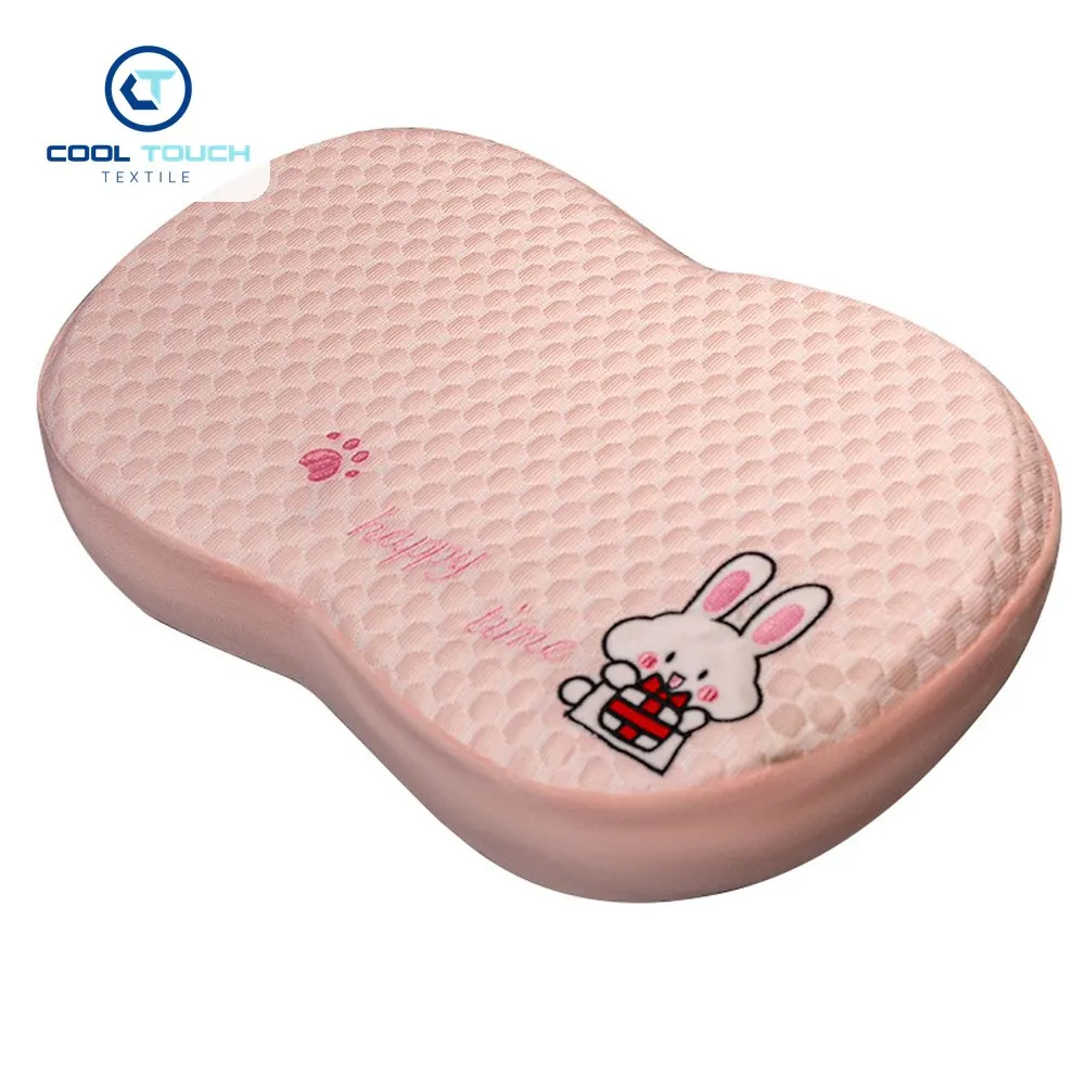 Ice-Bean Memory-Foam Pillow with Embroidered Mascot 1