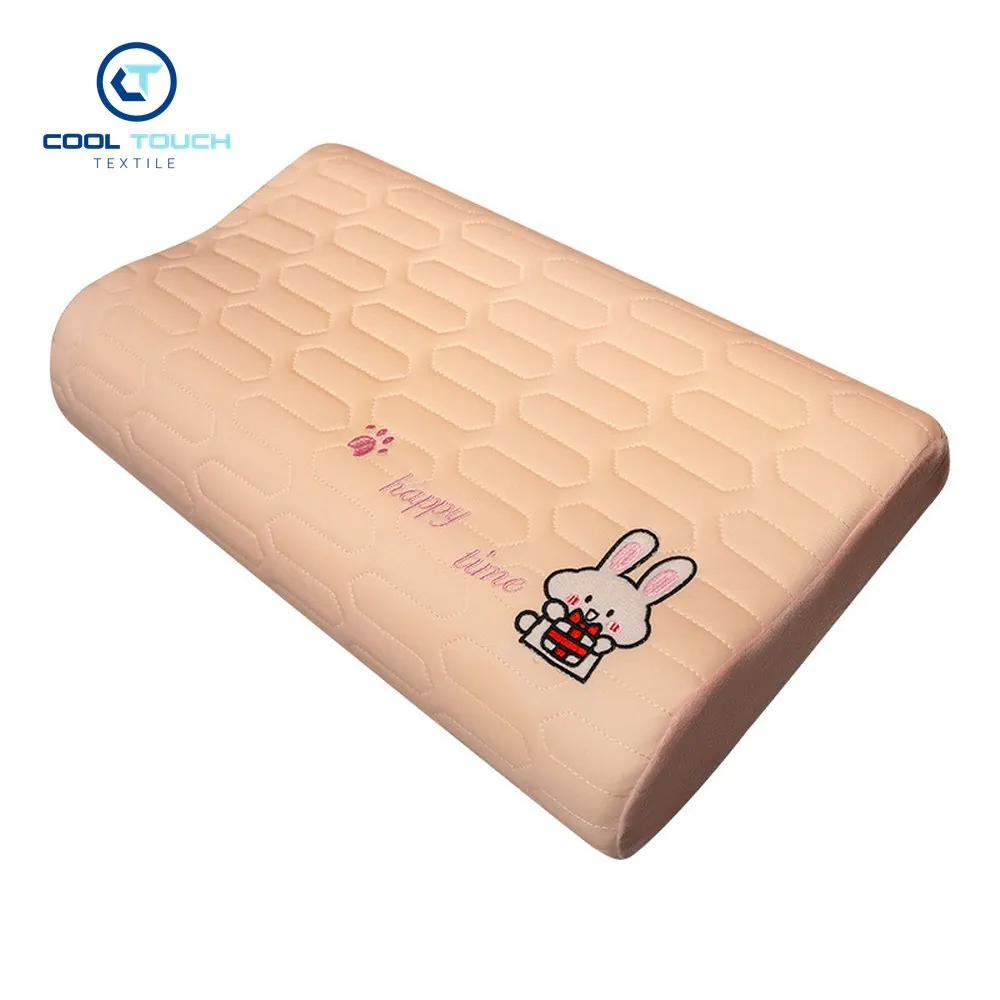 Contour Wave Memory-Foam Pillow, Ice-Silk Cover 50×30 cm 4