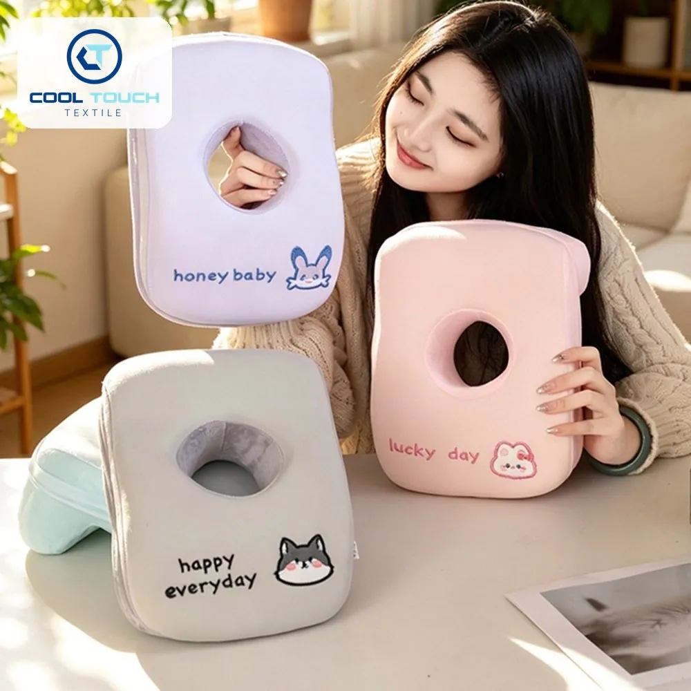 Ice-Silk Memory-Foam Face-Down Nap Pillow 23×30 cm 2