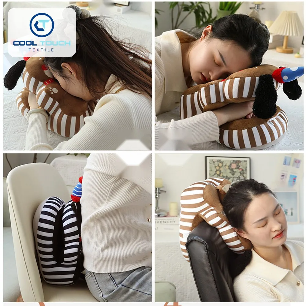 Party-Hat Character Nap Pillow, Ice-Silk Back 4