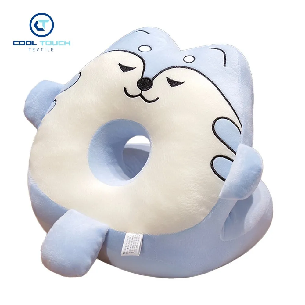 Cat Nap Pillow, Crystal Velvet + Ice-Silk 1