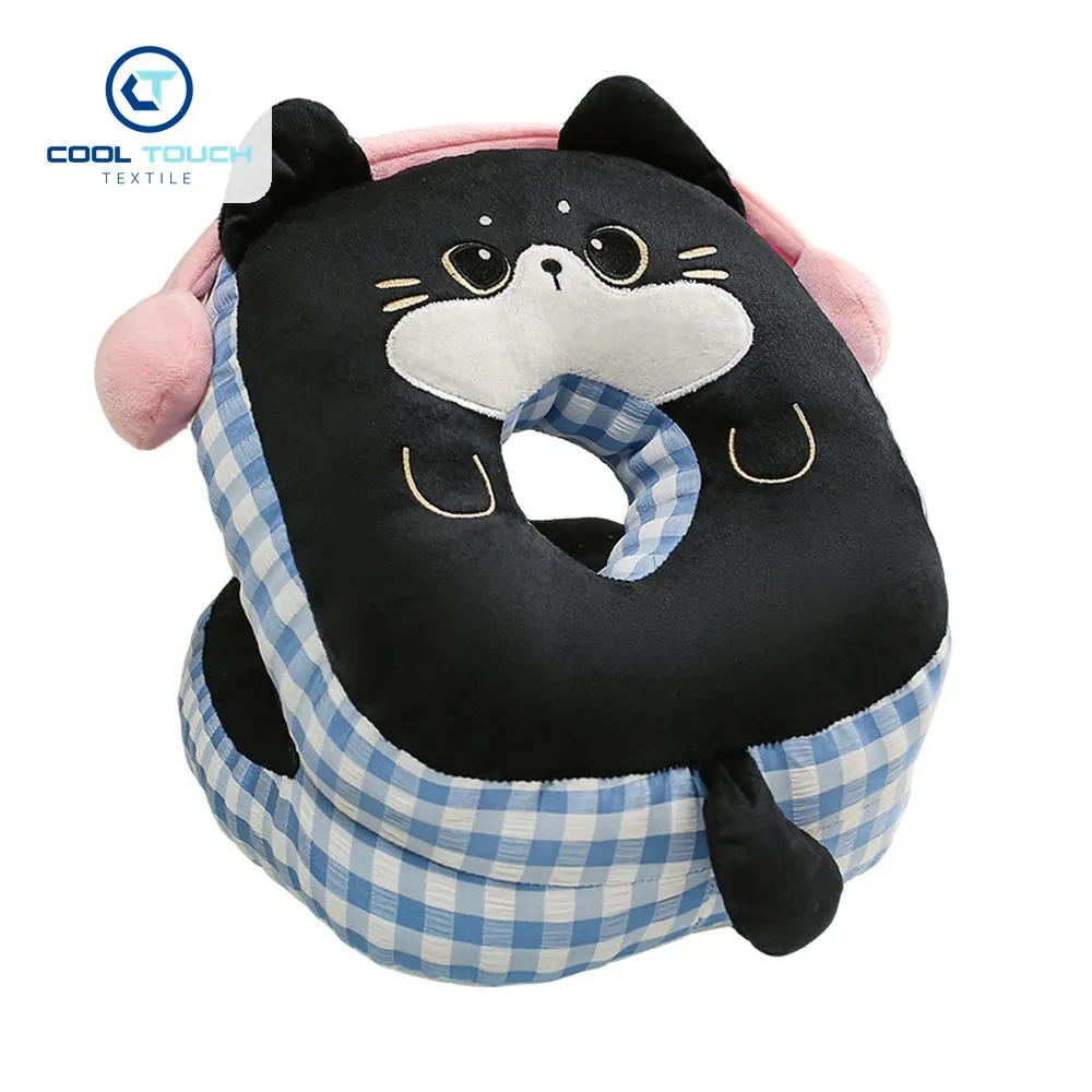Headphone Animal Nap Pillow, Two-Sided Warm/Cool 1