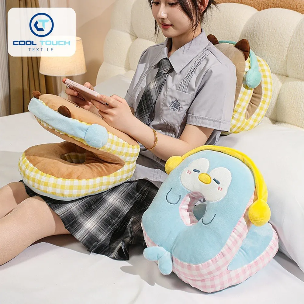 Headphone Animal Nap Pillow, Two-Sided Warm/Cool 2