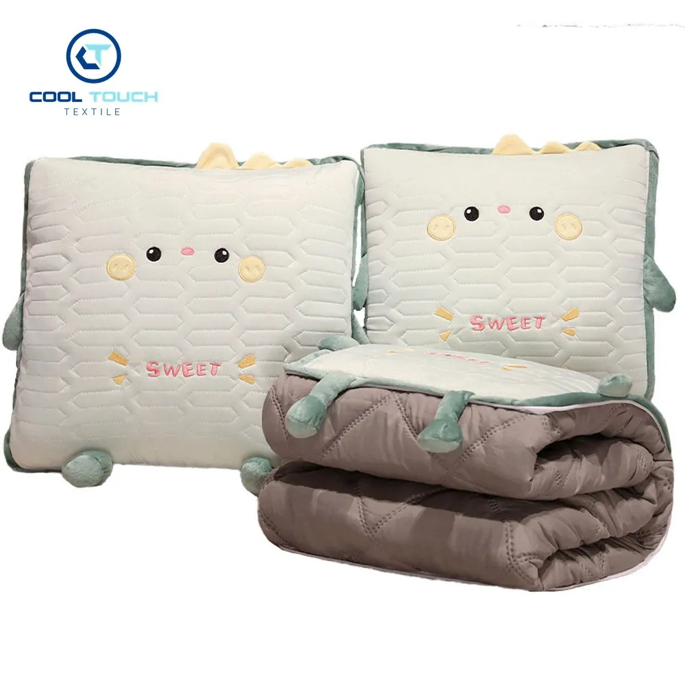 2-in-1 Ice-Silk Pillow Blanket (Cushion + Quilt) 1