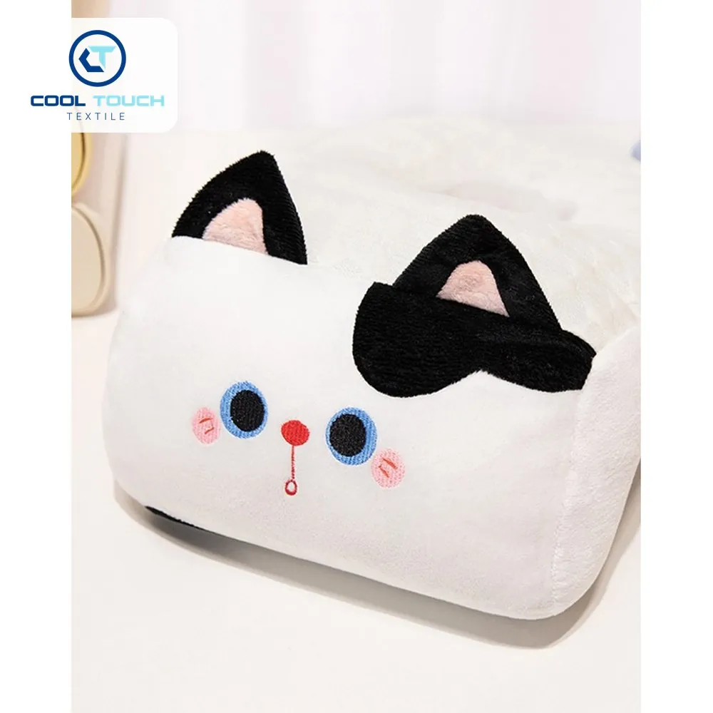 Cat L-Shape Ice-Silk Nap Pillow 6